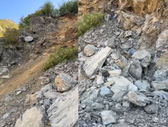 shembet-masivi-shkembor,-bllokohet-qarkullimi-ne-rrugen-e-dukagjinit.-nderhyrja-e-pamundur-per-shkak-te-terrenit-te-paqendrueshem shembet-masivi-shkembor,-bllokohet-qarkullimi-ne-rrugen-e-dukagjinit.-nderhyrja-e-pamundur-per-shkak-te-terrenit-te-paqendrueshem